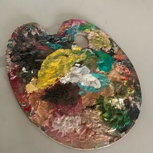 Vintage Artist paint Palette